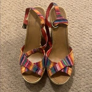 Nine West Multi Color Wedges